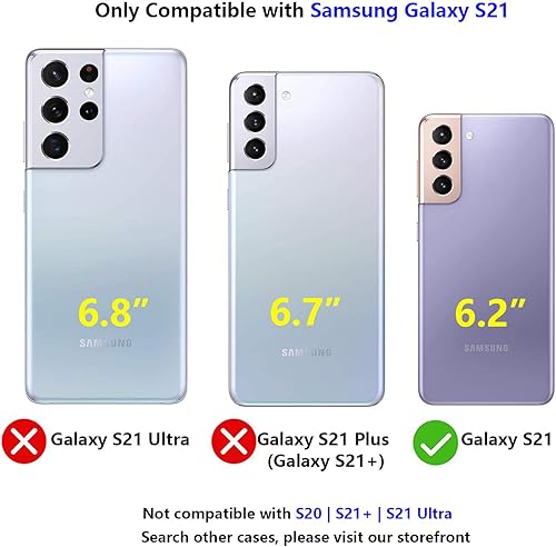 Miniatura 7 de JIAXIUFEN Galaxy S21 - Funda para Samsung Galaxy S21 5G de 6.2 pulgadas, diseño de mármol con purpurina dorada, delgada, a prueba de golpes, de