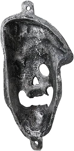 Miniatura 8 de Ebros Gift Aluminio plateado hueso escalofriante pirata bucanero calavera esqueleto pared cerveza botella abridor novedad escultura terrorífica