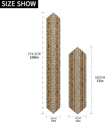 Miniatura 8 de ALAZA Camino de mesa de Navidad de invierno de doble cara con copos de nieve plateados de 18 x 72 pulgadas de largo, camino de mesa para boda,