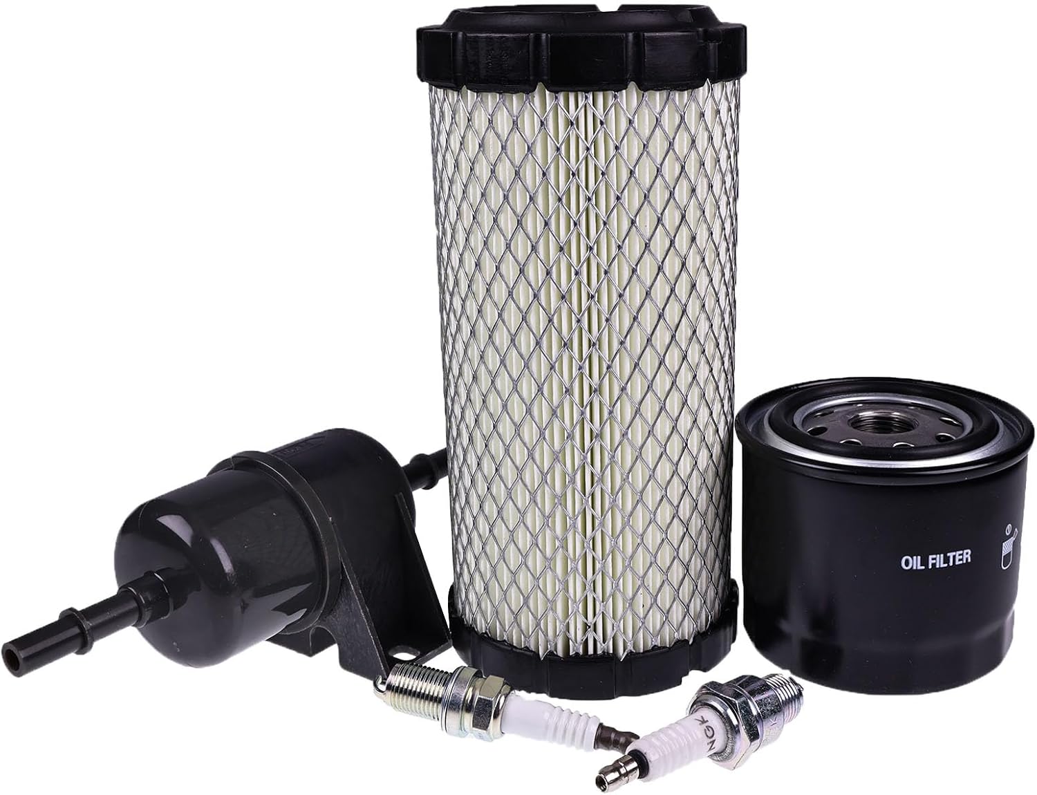 Tune Up Maintenance Kit Filters Compatible for John Deere Gators XUV 620i 625i Kawasaki FD620-AS26 Engine M113621