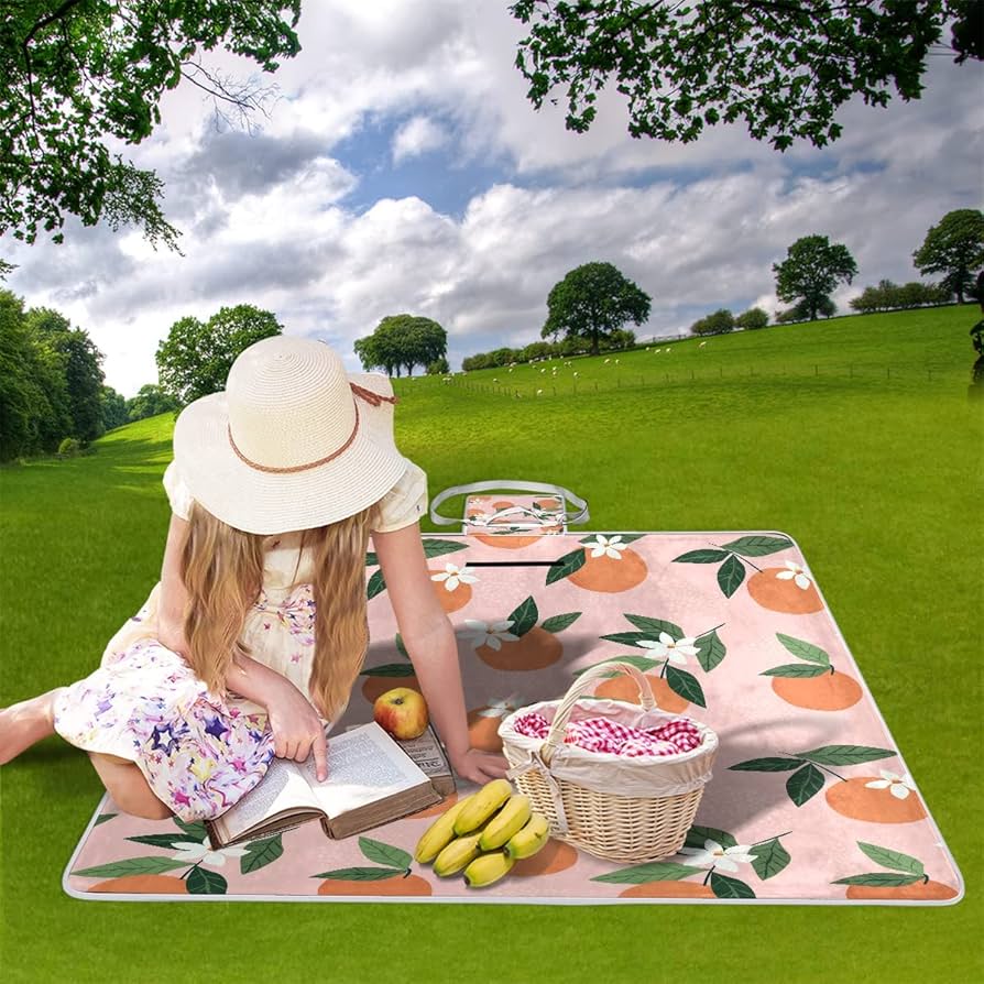 Amazon.com: MNSRUU Picnic Blanket Waterproof Foldable