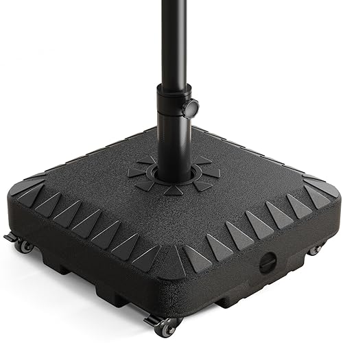 Wheel Terrace Umbrella Base, 120 Pound Outdoor Umbrella Frame Base,
