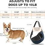 FDJASGY Pet Porte-sangle pour petits chiens Chats, sac à dos de chiots sans main avec poche et sangle réglable