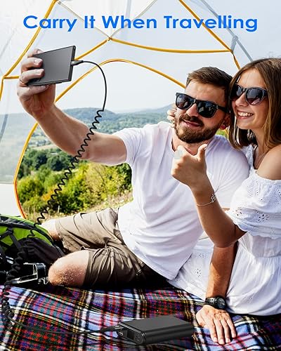 Miniatura 4 de Cable USB C en espiral de 3.3 pies, cable USB A a USB C para automóvil, cable de carga rápida para iPhone 17 16 15 Pro Max Plus iPhone Air Samsung