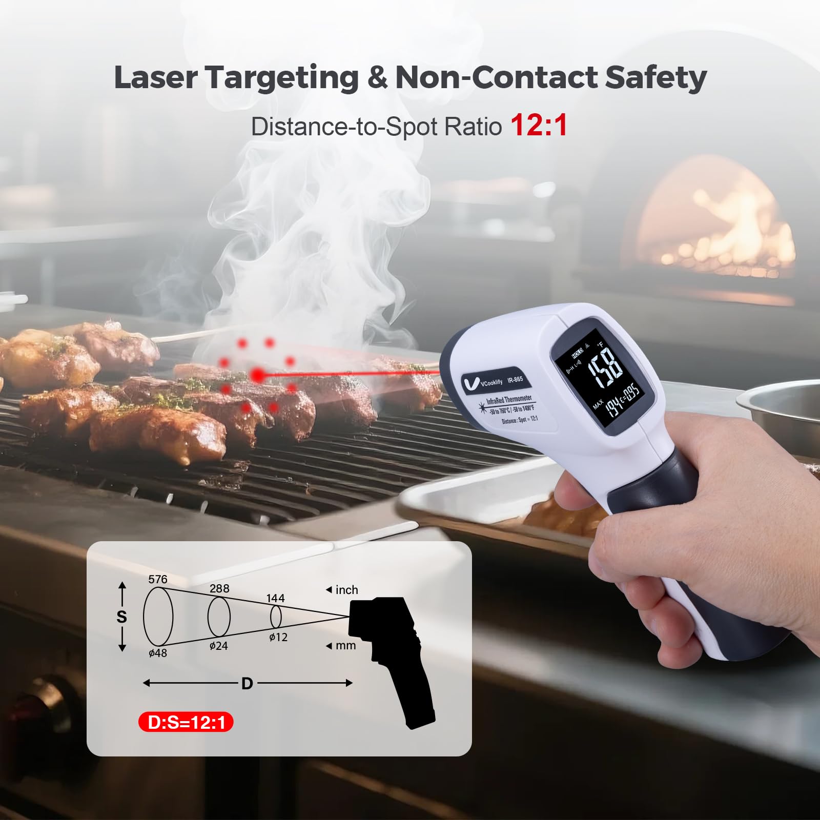 Infrared Thermometer Gun - Non-Contact Temp Measurement -4 Infrared Thermometer Gun - Non-Contact Temp Measurement -4