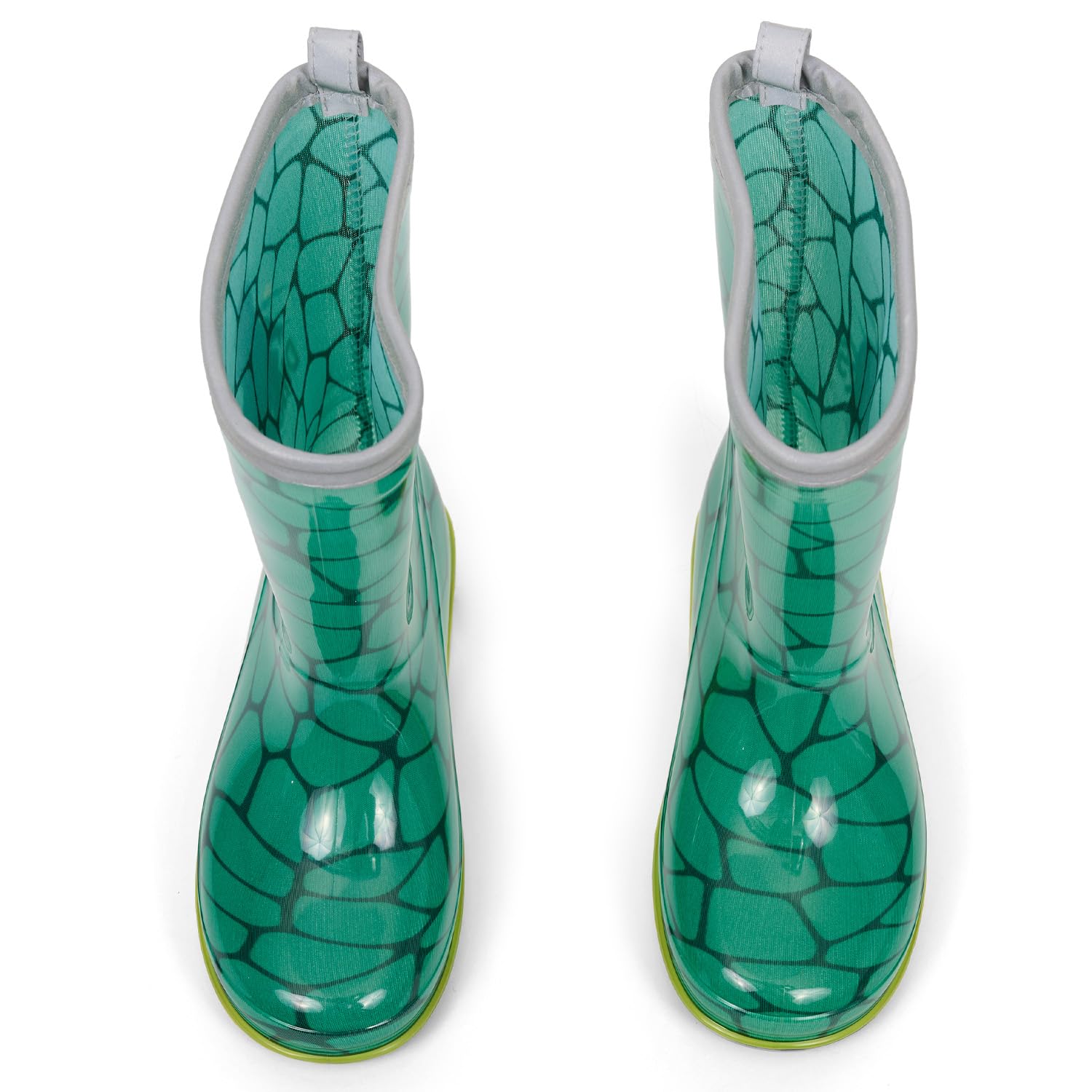PERLETTI Bottes Pluie Enfant Dinosaures - Bottines Réfléchissantes Imperméables Garçon