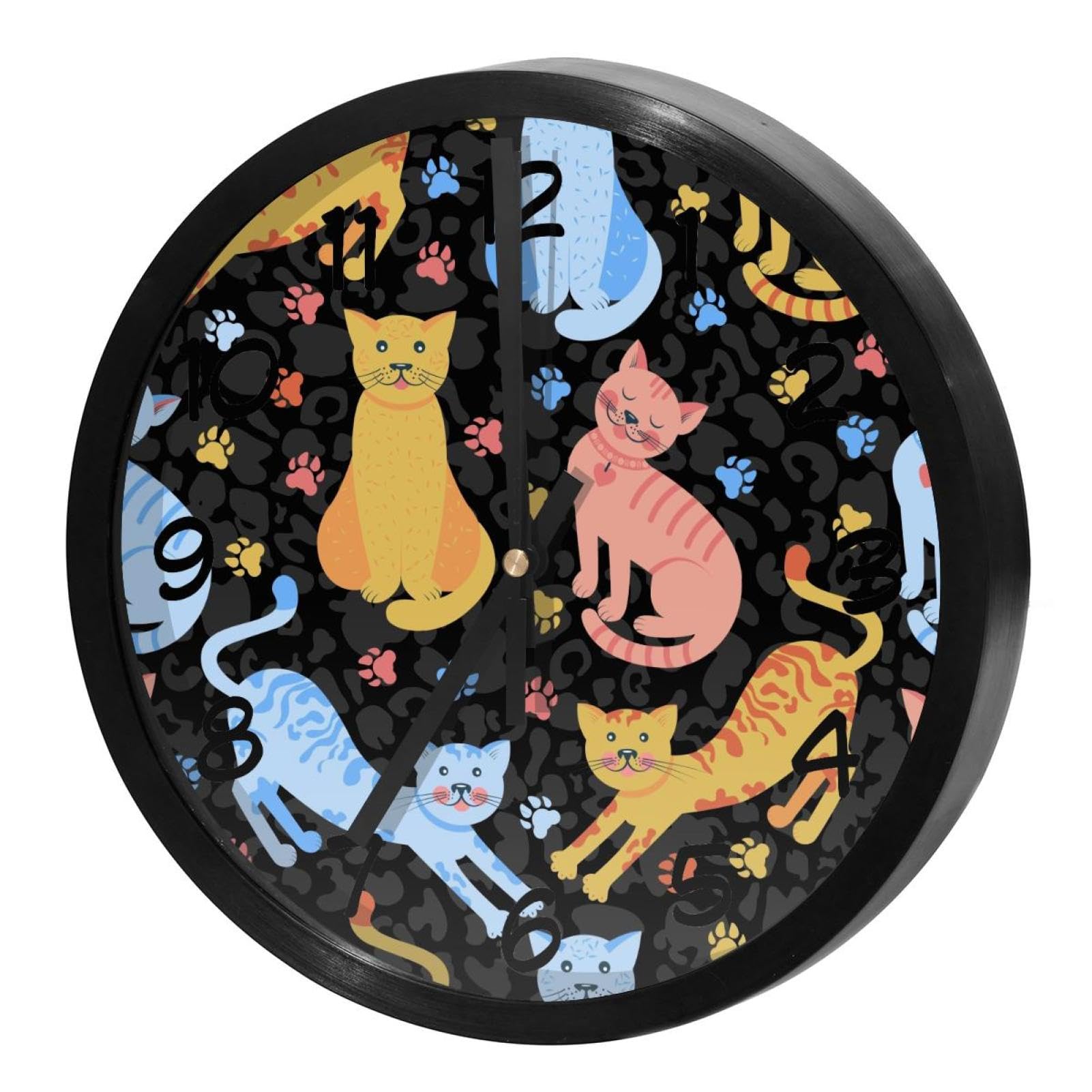 Horloge murale silencieuse ronde à quartz sans tic-tac fonctionnant avec piles