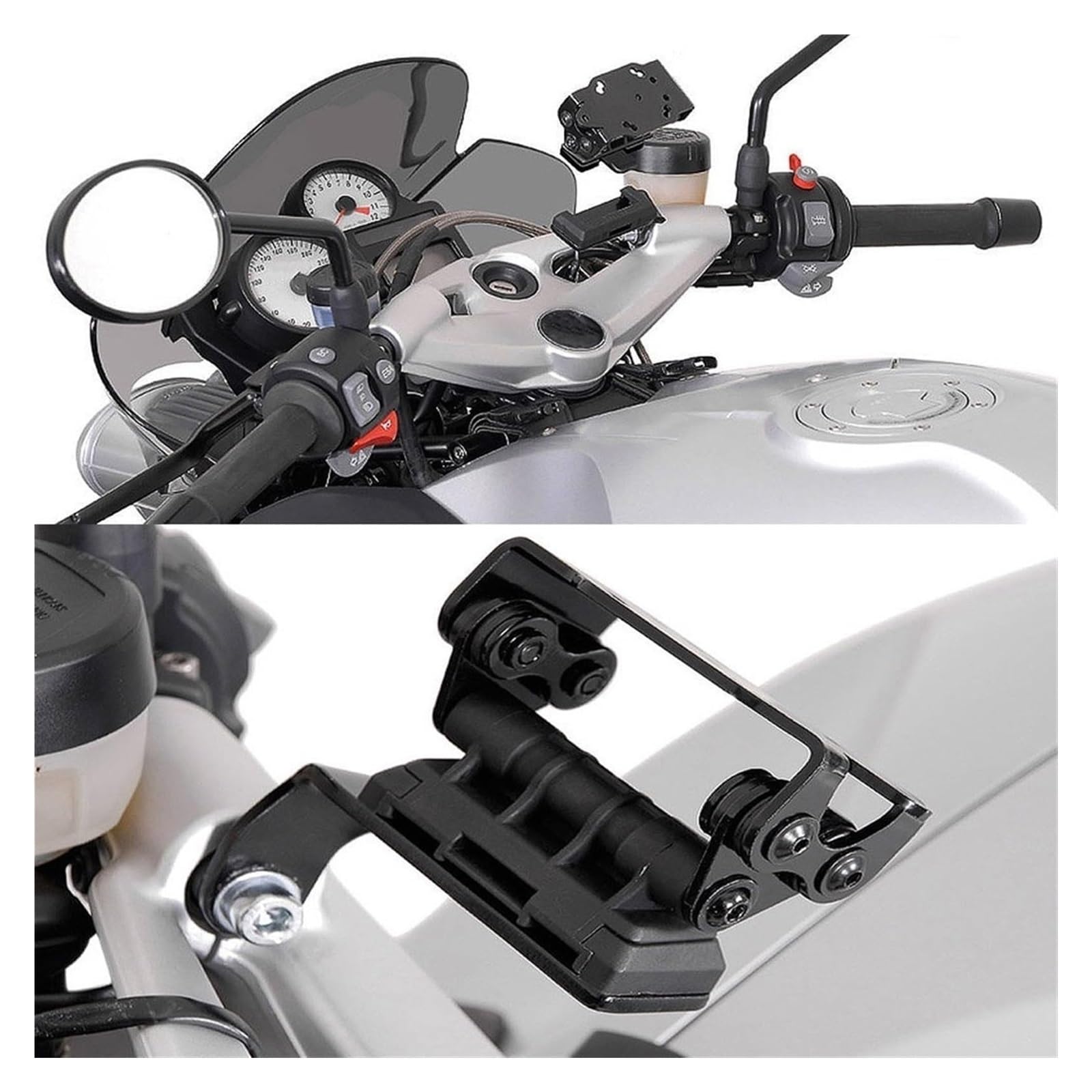 GPS para Motocicleta reducción para BMW para F800S para K 1200 R para K1200R para K1300R Soporte Navegación Teléfono Motocicleta Montaje USB(C)