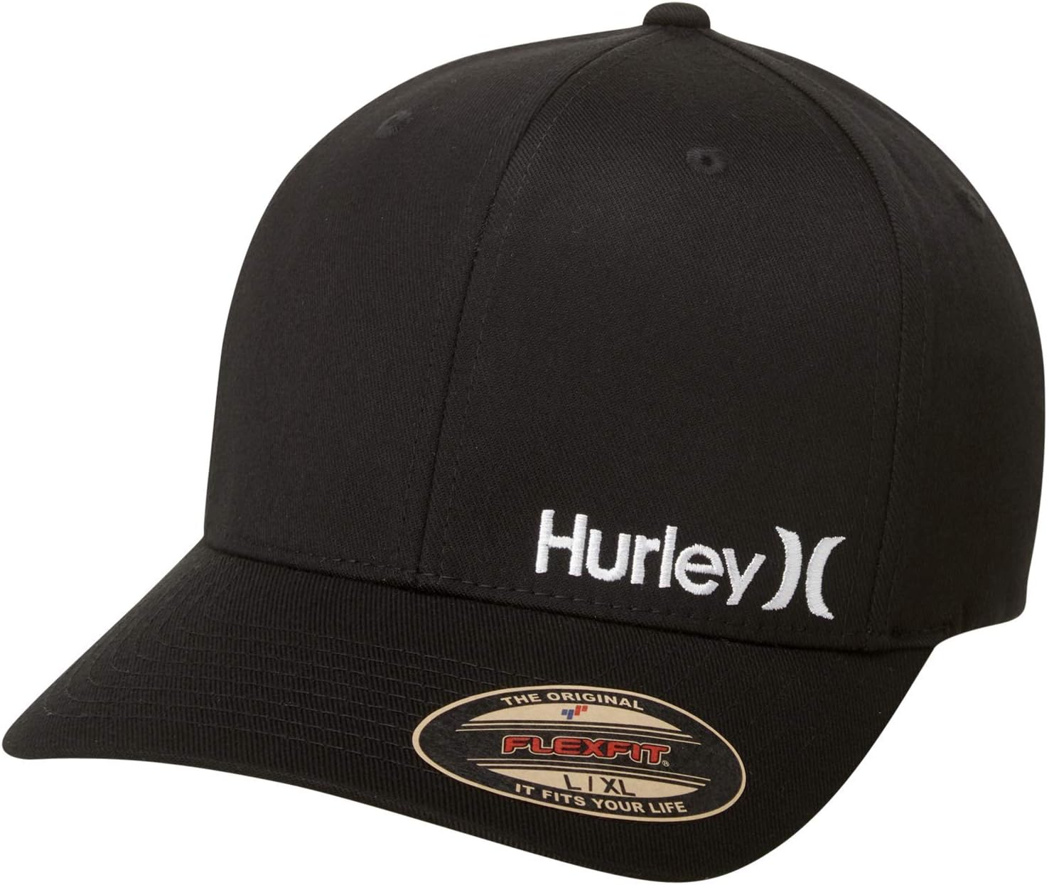 Mens Baseball Cap Moisture-Wicking Flexfit Curved Bill Fitted Hat