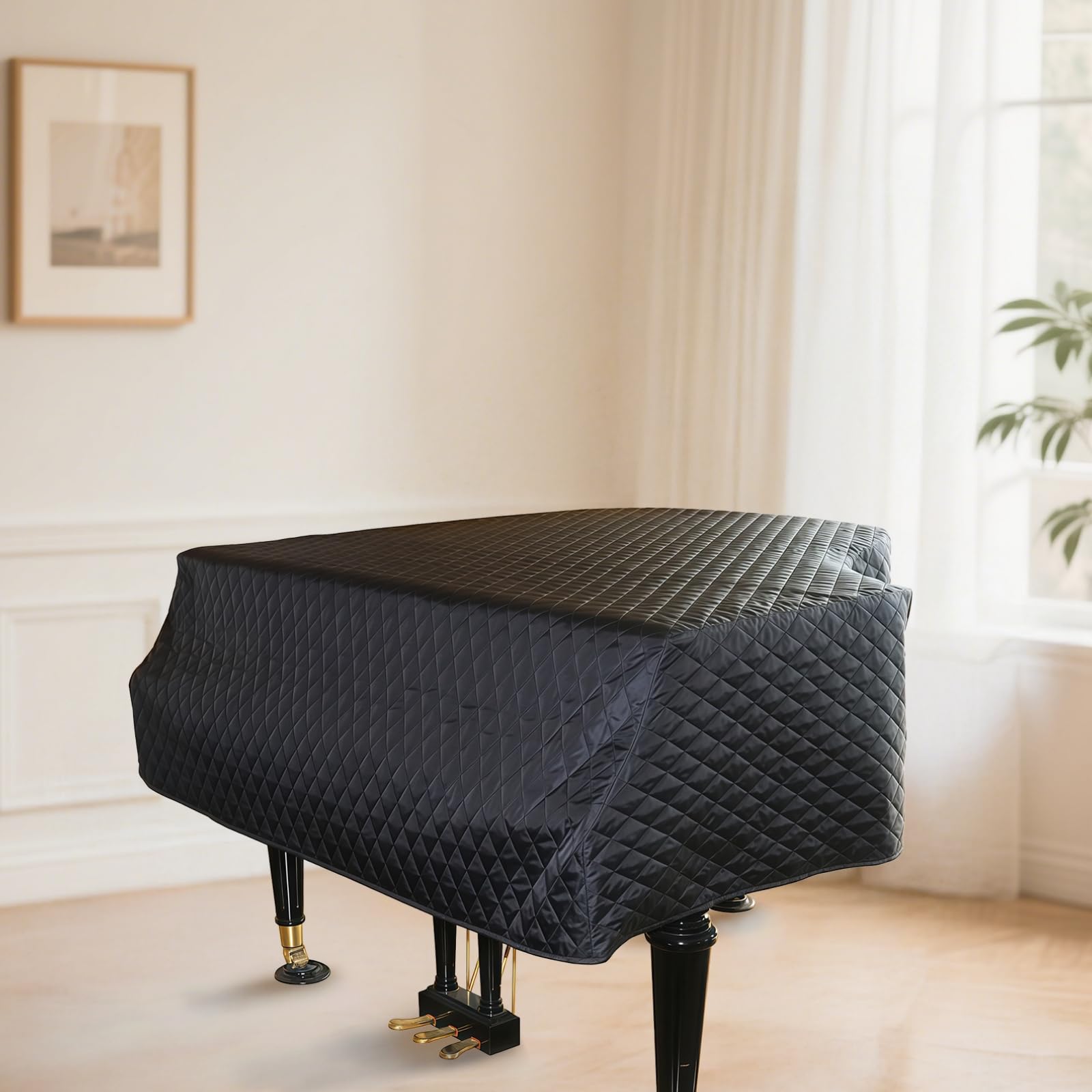 Copertura per pianoforte a coda, protezione impermeabile 160 cm/63, ideale per piccoli pianoforti a coda a casa, scuole e luoghi di spettacolo