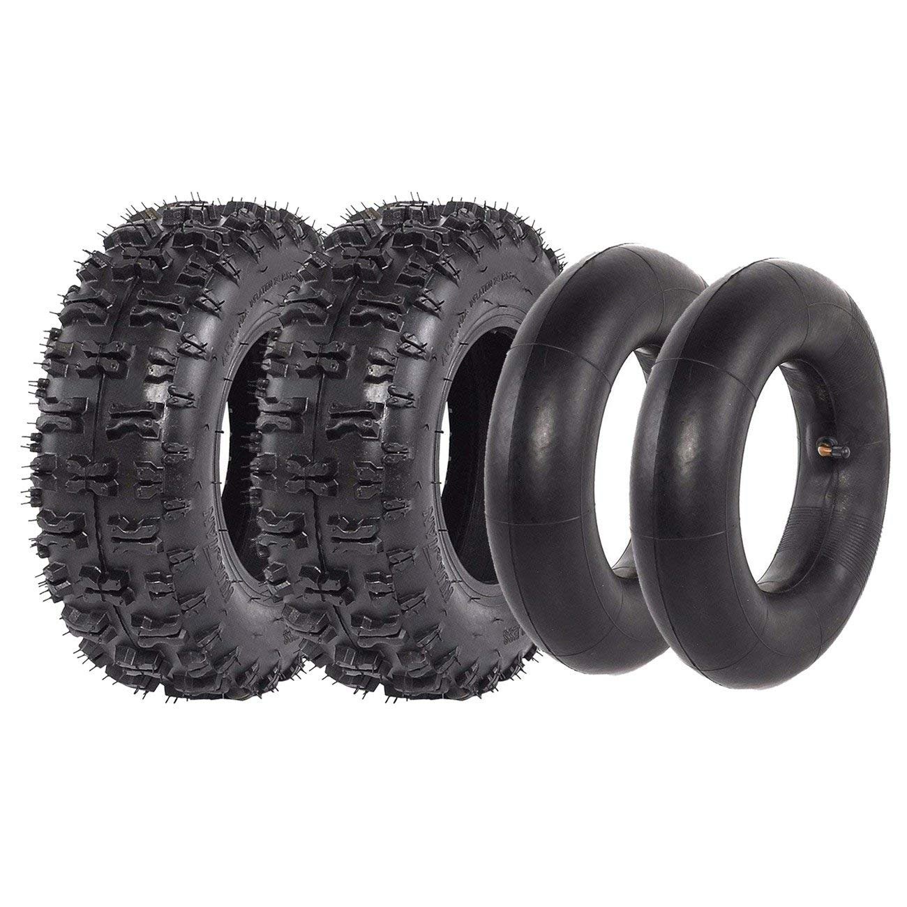 JCMOTO2pcs 4.10-6 Go Kart ATV Tire with Inner Tube for Scooter Quad Bikes 4 Wheelers