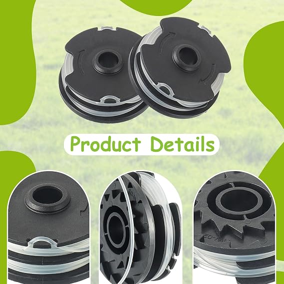 Replacement Spool and Spool Cover, Compatible with Parkside LIDL PRT 550 A1, B2, C3; PRTA 20-Li C3 Replacement Parts Edge Cutter (3 Replacement Spool)