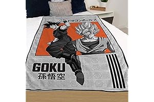 Goku Blanket for Adults: Feel the Power of Super Saiyan at Your Fingertips!