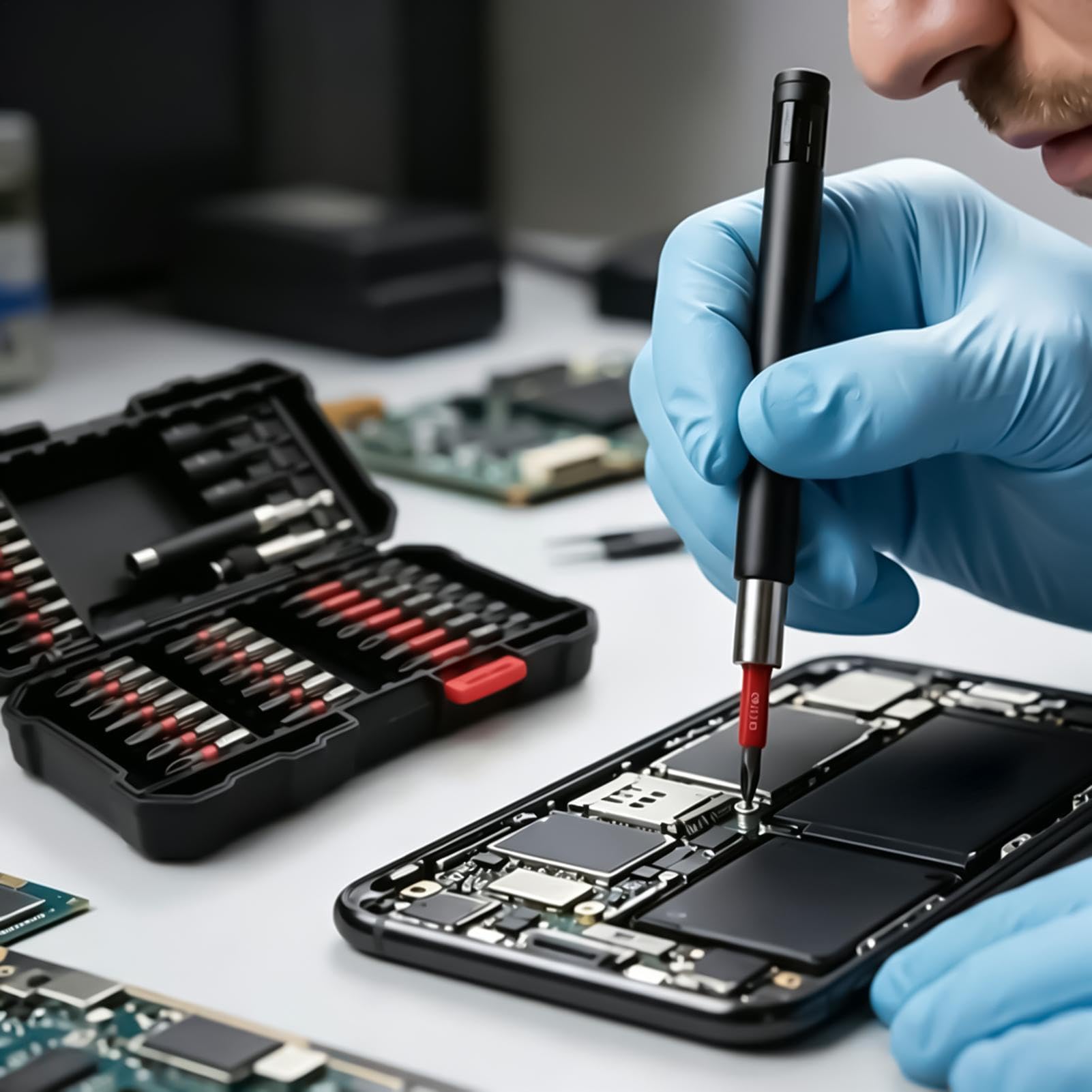 Zestaw Bitów 37-Częściowe Precyzyjne Narzędzie Magnetyczne | Uchwyt do Bitów Do Elektroniki Roweru Samochodu Mechaniki Stolarstwa Budownictwa DIY Napraw