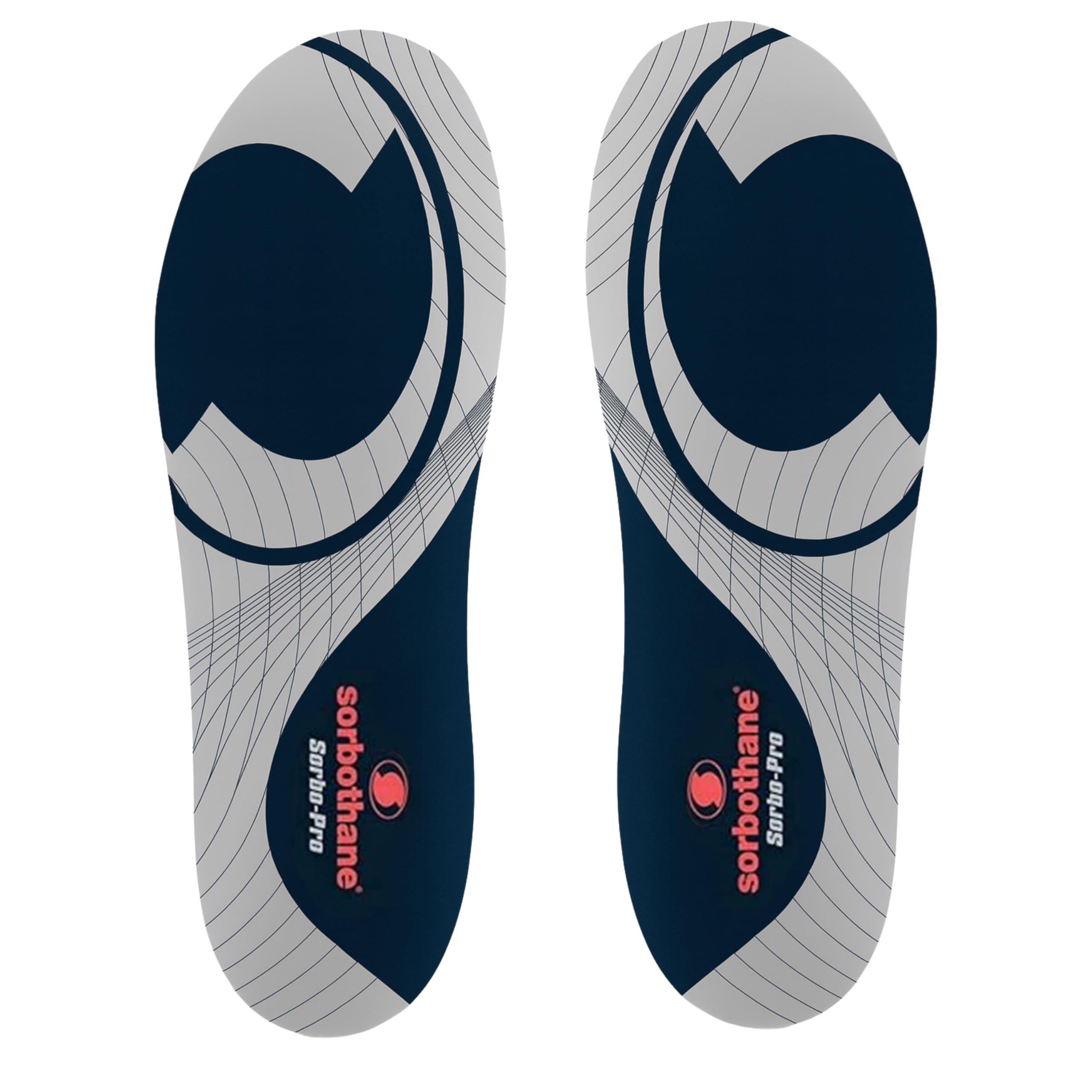 Sorbothane Sorbo Pro Insoles + Einlegesohlen + Shock Absorbing, Anti Bacterial