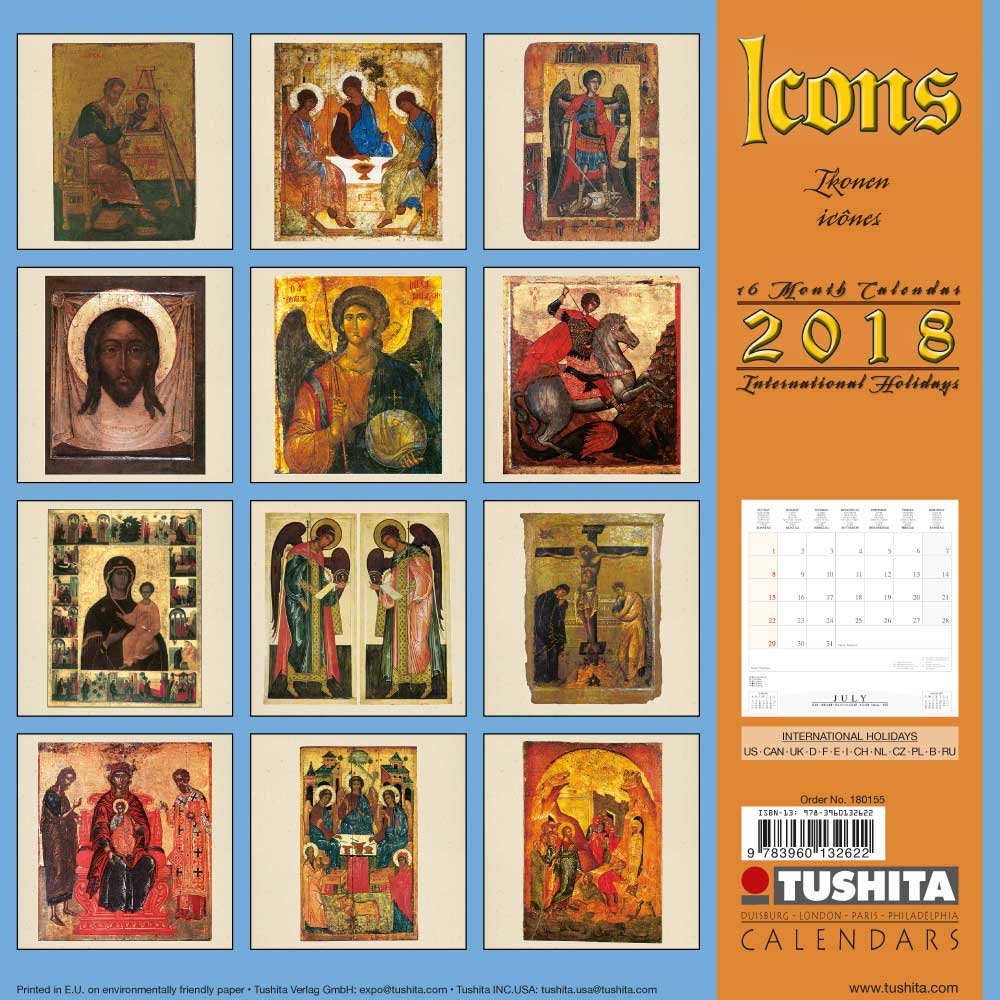 Icons 2018 (Mindful Editions) Calendar – 27 July 2017