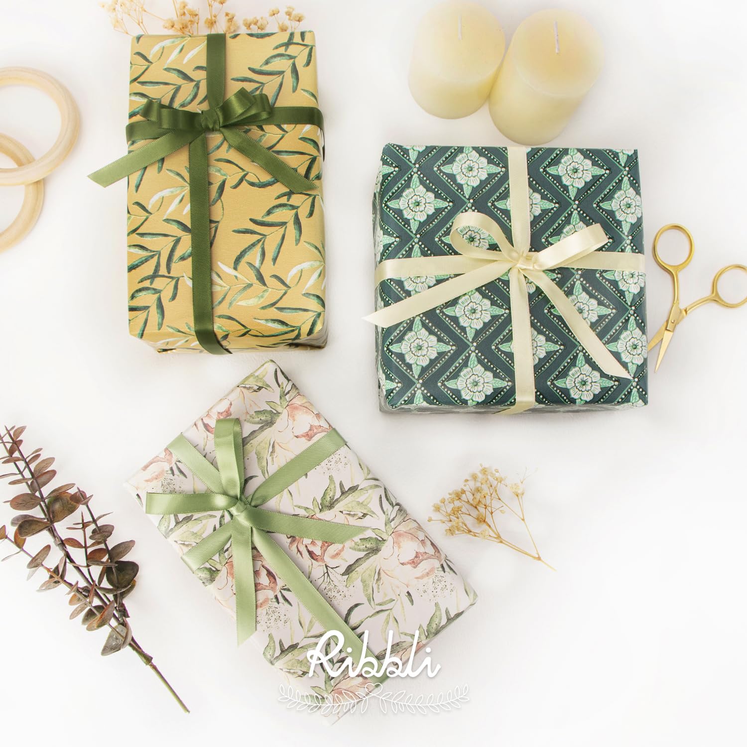 Aazon.co: AYPLUSS Wrapping Paper Roll - Ini Roll - 17 Inch X 120 Inch Per Roll - 3 Different - View #9
