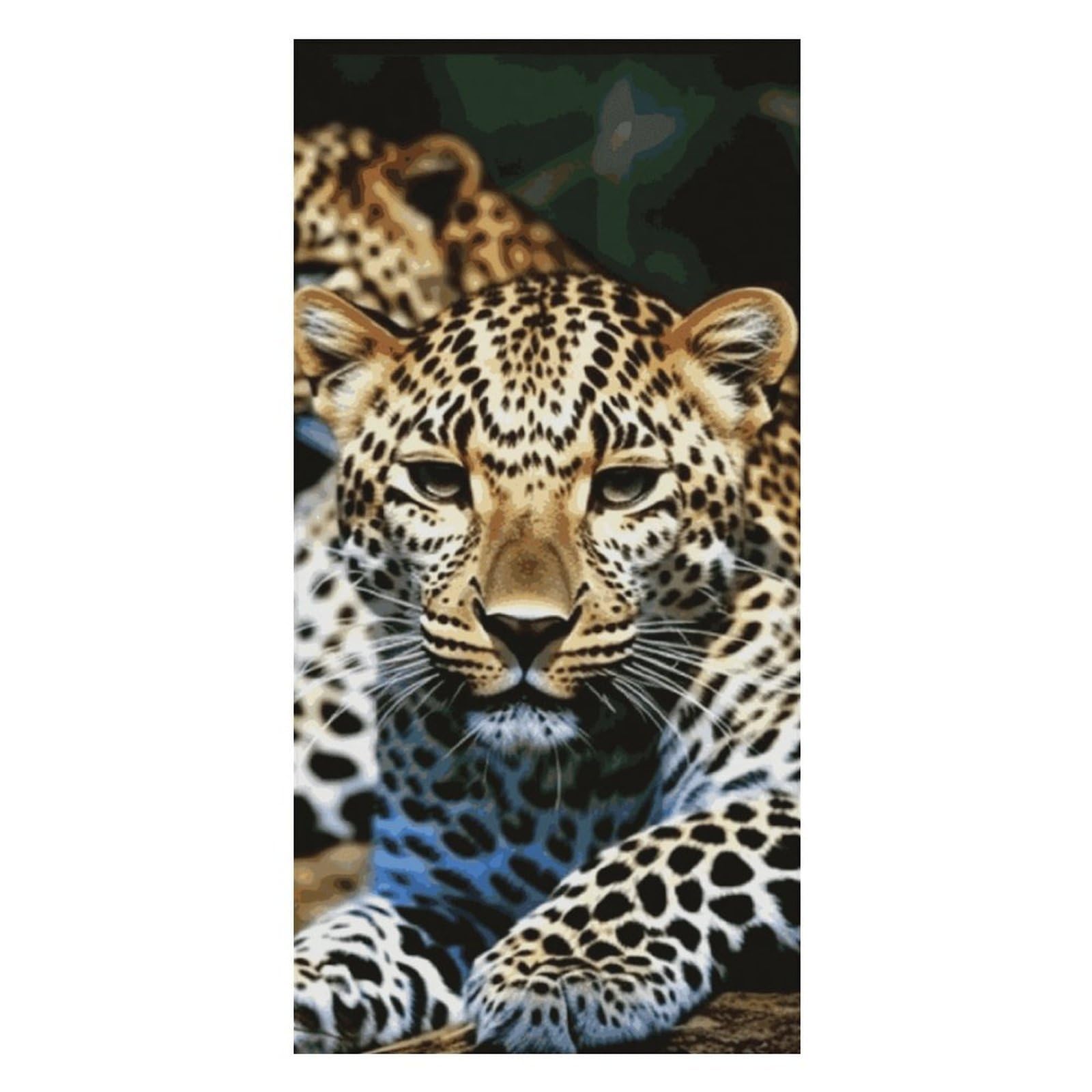 Leopard Beach Towel Extremely Soft Oversized Towels Lightweight Sports Absorbent Bath Towel Suitable 160"x80" for Swimming Camping Beach