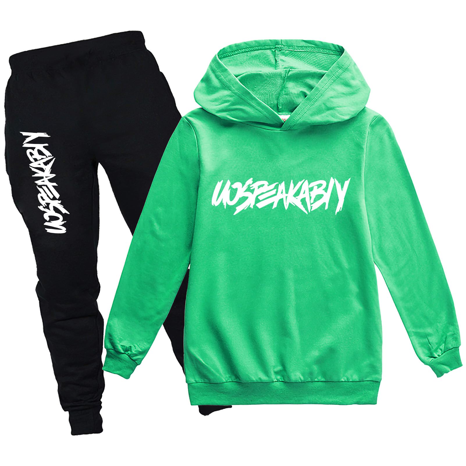 amropi Chándal Niños 2 Piezas Set Sudadera con Capucha y Pantalones Deportivo Jogging Conjunto Ropa 2-15 años — view 12