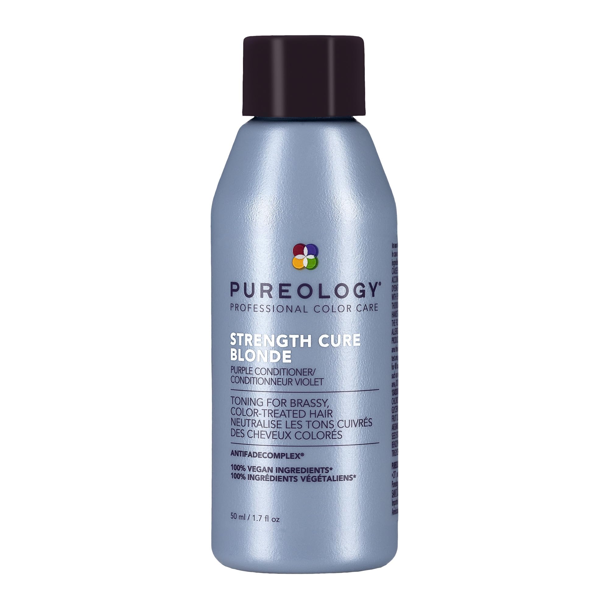 PureologyStrength Cure Blonde Purple Conditioner - For Blonde & Lightened Color-Treated Hair, Strengthens Hair & Fights Brass, Sulfate-Free & Vegan