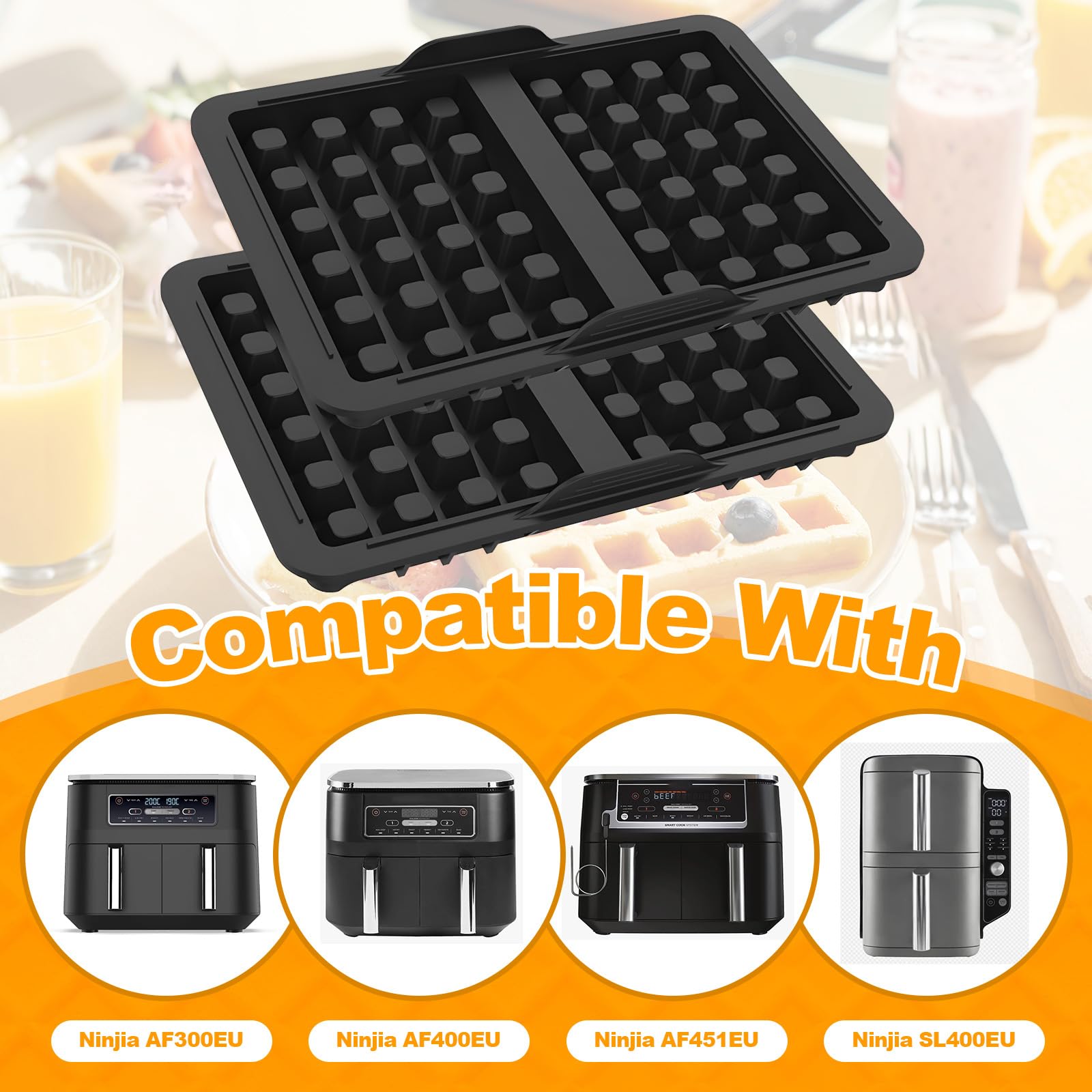 Papier Cuisson Air Fryer 100 pcs, Papier Sulfurisé Air Fryer