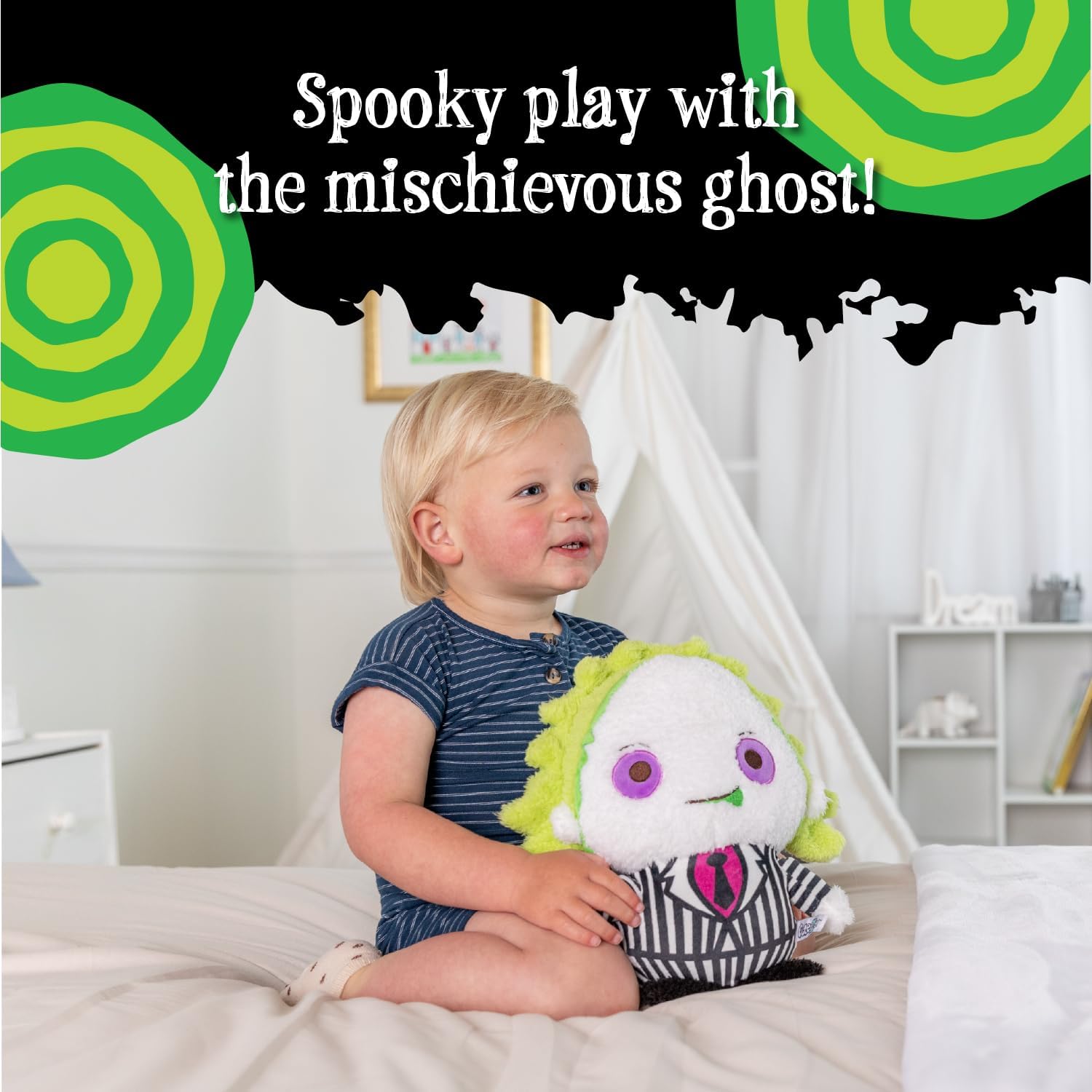 Warner Bros. Beetlejuice Cuteeze Extra Soft Plush Stuffed Animal Toy for Baby and Toddler Boys and Girls – 12 Inch Size
