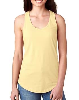 Next Level 1533 Ideal Racerback Tank Banana Cream X-Large at