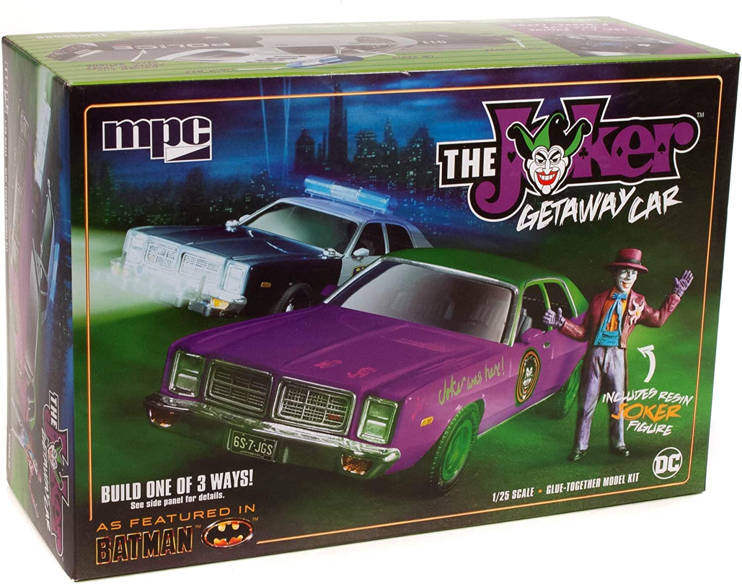 バットマン mpc 1/25 ジョーカー・ゲートウェイカー w/レジンフィギュア MPC 1/25 Scale Batman The Joker Getaway Car with Joker Figure