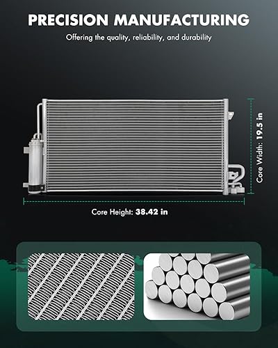 Vista 98 de SCITOO Aire acondicionado condensador compatible con Chevrolet, para modelos GMC - Silverado 2500 HD 2015-2019 - Sierra 2500 HD 2015-2019 - 6.0L