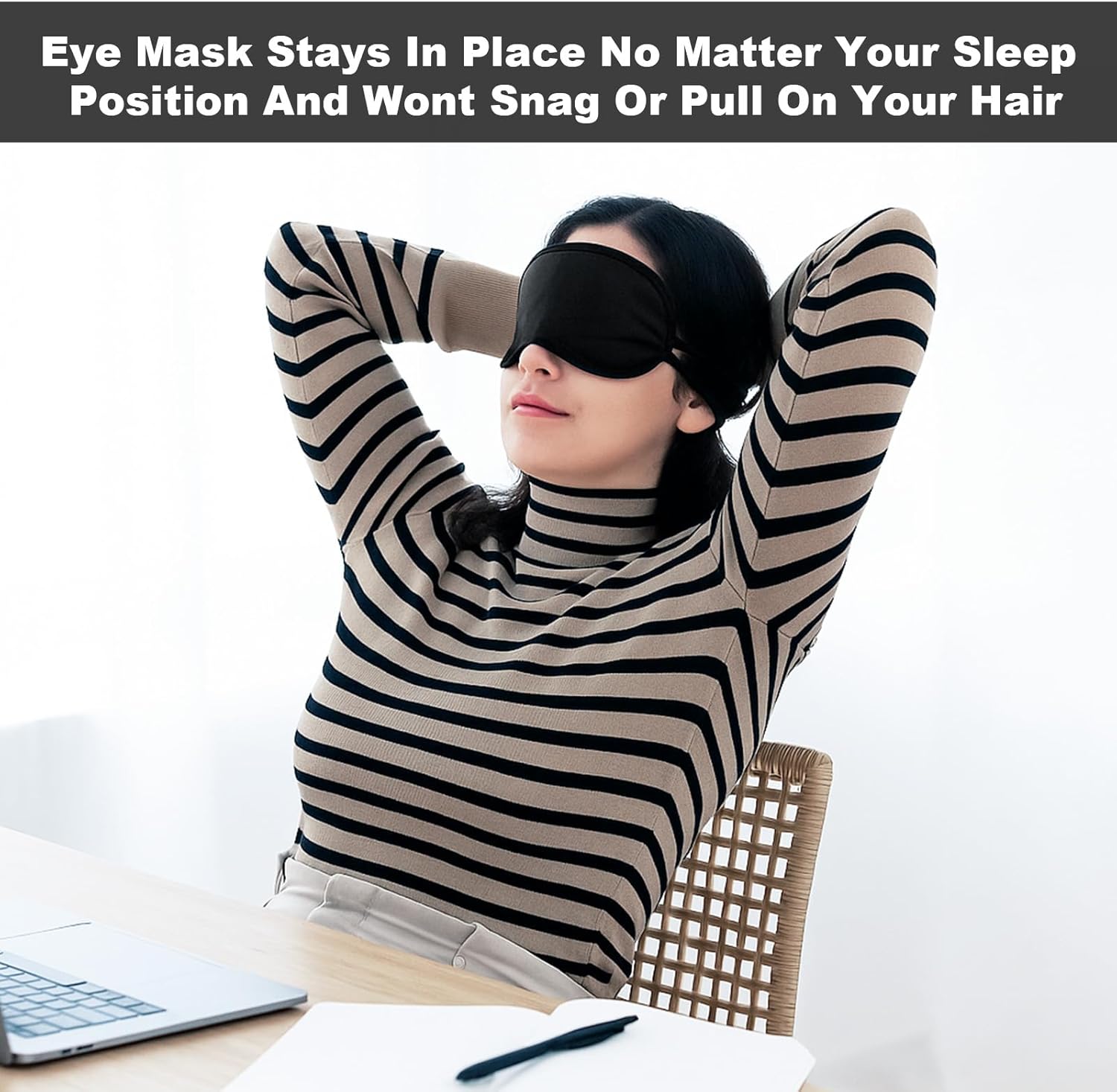 120 Pack Eye Mask Disposable Blindfolds for Games with Nose Pad Soft Eyes Cover Party Pack Sleep Eyes Masks Eye Shade Mask Women Men (Black)
