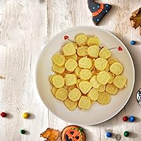 Vista 5 de Moldes de silicona de calabaza para dulces de Halloween, chocolate, gomitas y decoración de Halloween, molde de caramelo Jack O Lantern con raspador