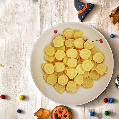 Miniatura 5 de Moldes de silicona de calabaza para dulces de Halloween, chocolate, gomitas y decoración de Halloween, molde de caramelo Jack O Lantern con raspador