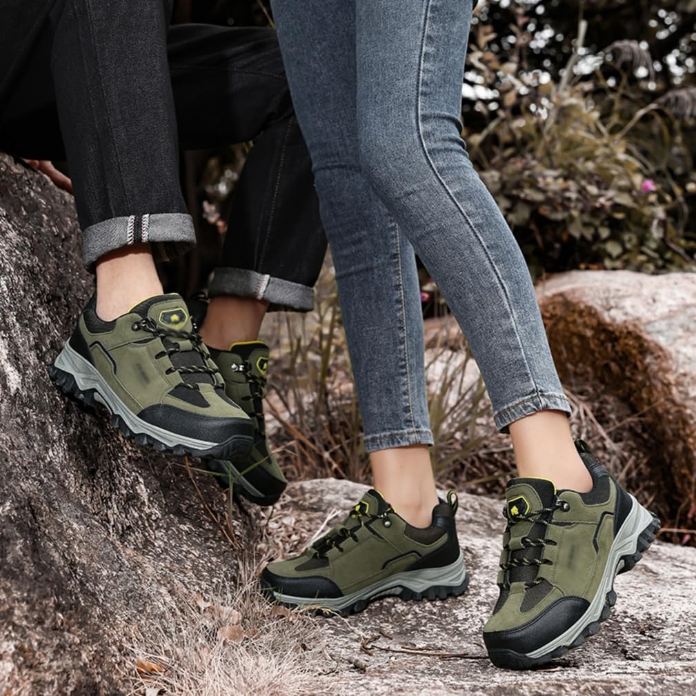 Zapatillas Senderismo Impermeables Hombre Calzado Trekking Ante | Antideslizante Resistente Desgaste, Zapatos Caminar Aire Libre Ligeros Informales, Trail Running Viajes Acampada