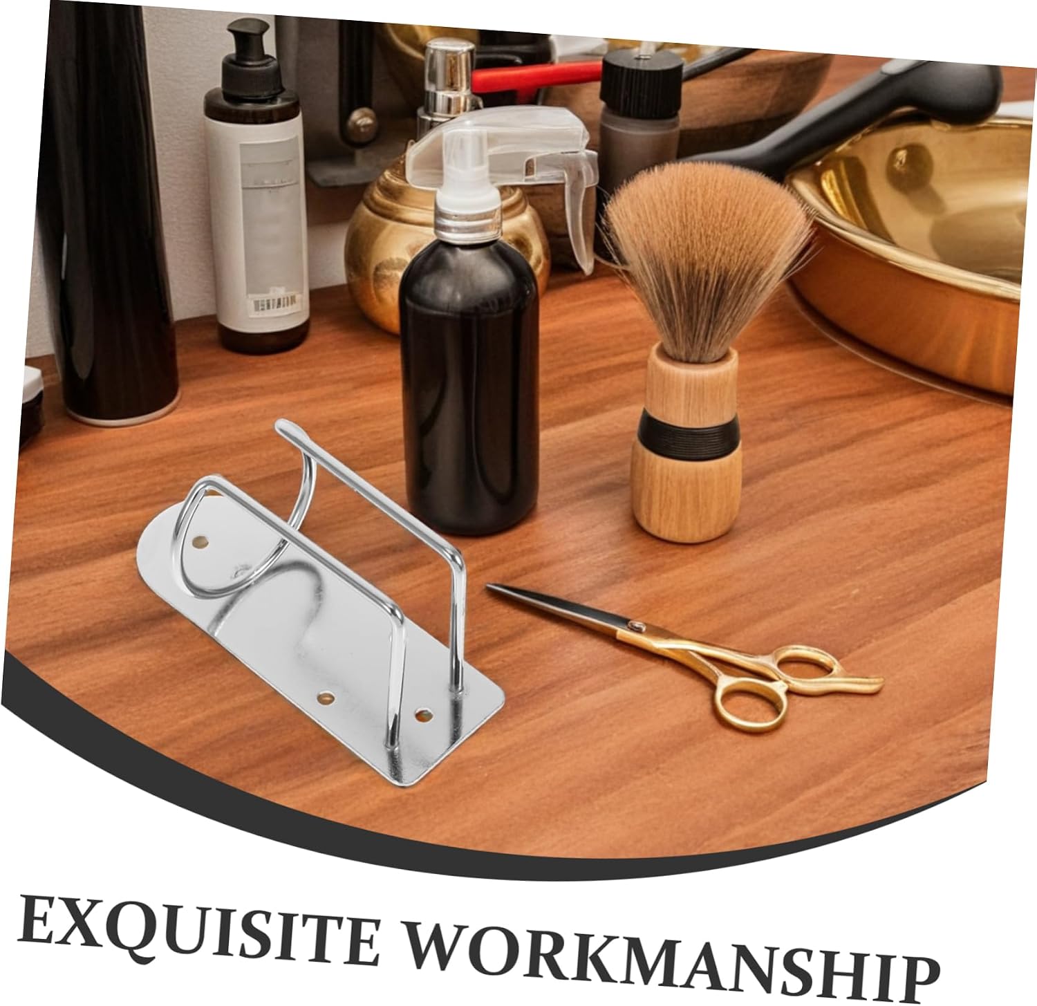 Hair Trimmer Organizer Wall Mount Stylish Clipper Holder Modern Design Electric Clipper Storage Rack for Neat Grooming Station Damage Prevention Convenient