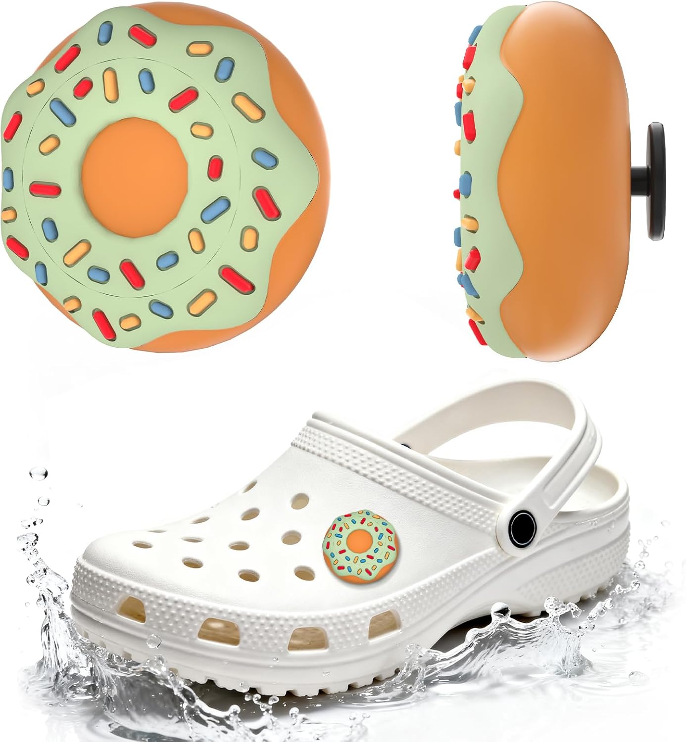 Waterproof Shoe Holder Compatible with AirTag, Hidden Silicone Shoe Holder