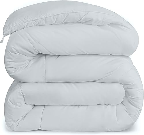 Miniatura 7 de Utopia Bedding Edredones tamaño Queen, relleno de edredón para todas las estaciones, edredón alternativo de plumón cosido en caja con pestañas en