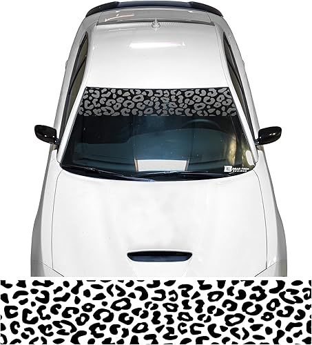 BOGAR TECH DESIGNS Calcomanías de vinilo con estampado de leopardo y guepardo de ajuste universal, cortadas para adaptarse a cualquier vehículo,