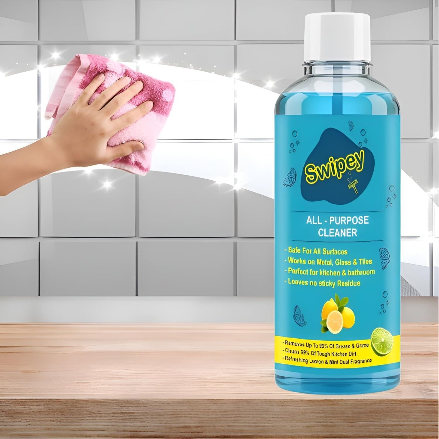 Claix Swipey All-Purpose Cleaner, Lemon Scented, Multi-Surface