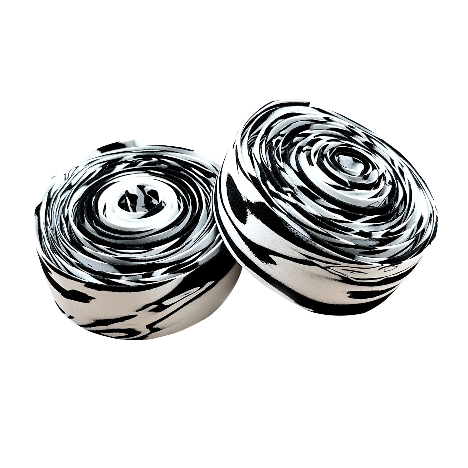 Bike Handlebar Tape Zebra (Set of 2) Black and White Pattern - Enhance Your Bike Grip with These Bicycle Handle bar Tape - Wrap Your Bike for an Awesome Comfortable Ride