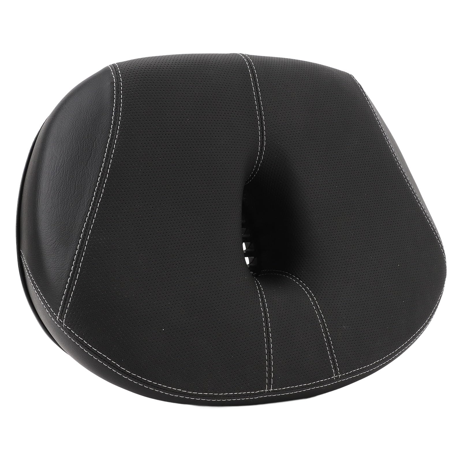 Selle de Vélo Large sans Nez, Remplacement de Siège de Vélo épais et Creux, Absorbant les Chocs, pour Hommes et Femmes, Vélo de Montagne en Ville (BLACK)
