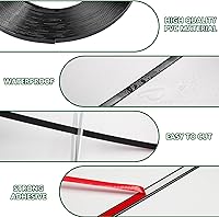 Vista 7 de 6.35cm × 6.1m Cinta Adhesiva Pelar y Pegar para Molduras de Pared - Moldura Adhesiva Flexible para Paredes, Bordes, Ventanas, Azulejos de Backsplash