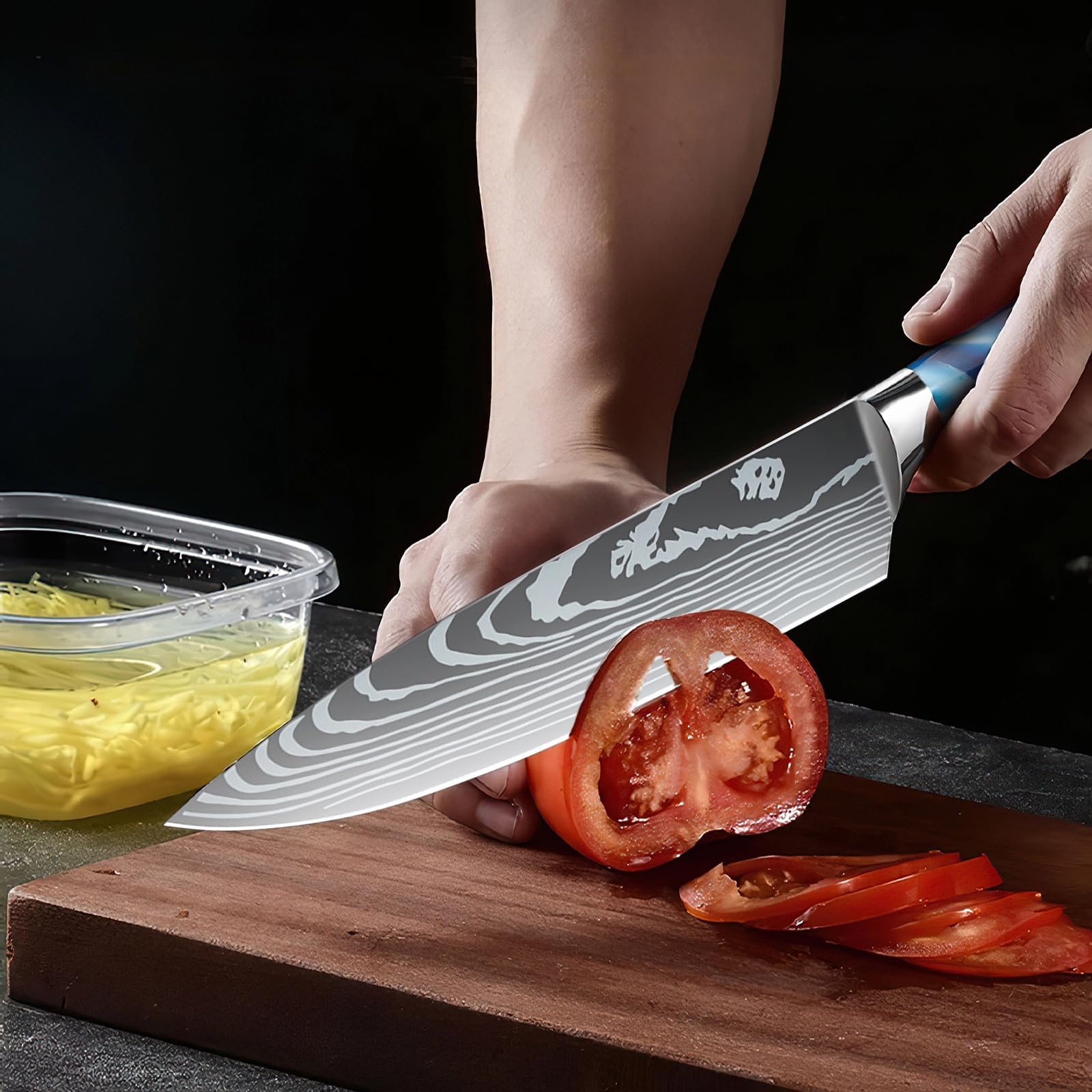 Gustrug Couteau Cuisine 10 Pièces Couteaux de Cuisine Ultra Sharp, avec Poignée Ergonomique Anti Dérapante, Idéal pour la Cuisine à Domicile et Restaurant Gustrug Couteau Cuisine 10 Pièces Couteaux de Cuisine Ultra Sharp, avec Poignée Ergonomique Anti Dérapante, Idéal pour la Cuisine à Domicile et Restaurant