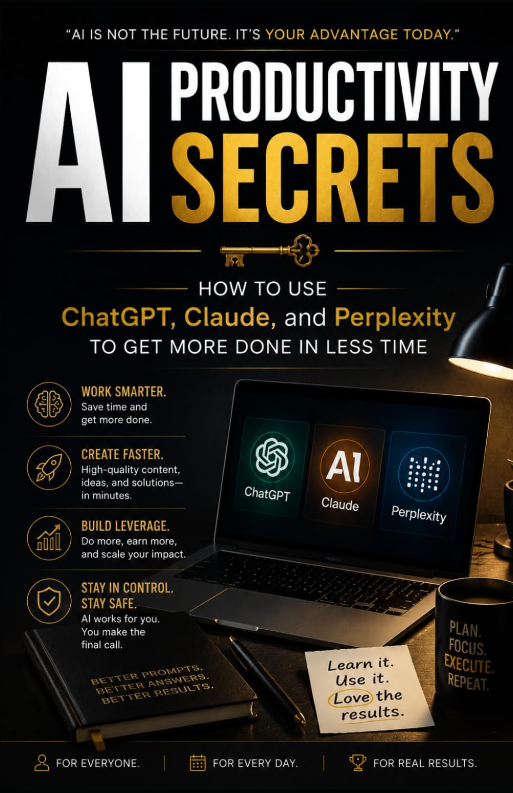 AI Productivity Secrets: How to use ChatGPT, Claude, and Perplexity to get More Done in Less Time