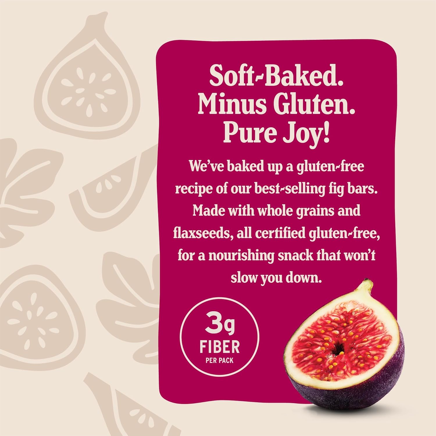 Nature’s Bakery Gluten Free Fig Bars, Raspberry, Real Fruit, Vegan, Non-GMO, Snack bar, 6 boxes with 6 twin packs (36 twin packs)