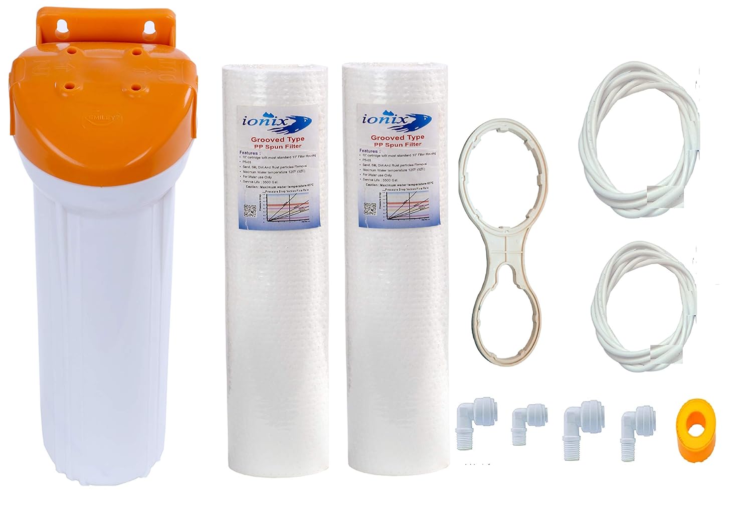 Ionix pre filter for water purifier with 2 filters/pre filter for water