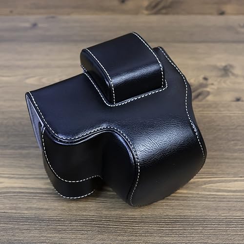 Miniatura 7 de Rieibi Funda Z30 Z50 - Funda de piel sintética vintage para cámara DSLR Nikon Z30 Z50 - Funda protectora Z30 Z50 - Marrón