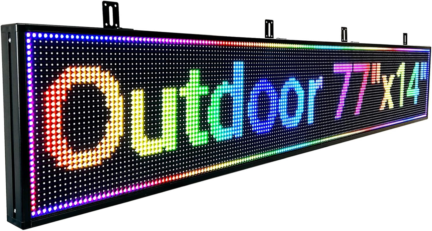 Amazon.com : P10 Scrolling Programmable Led Sign For Business Custom ...