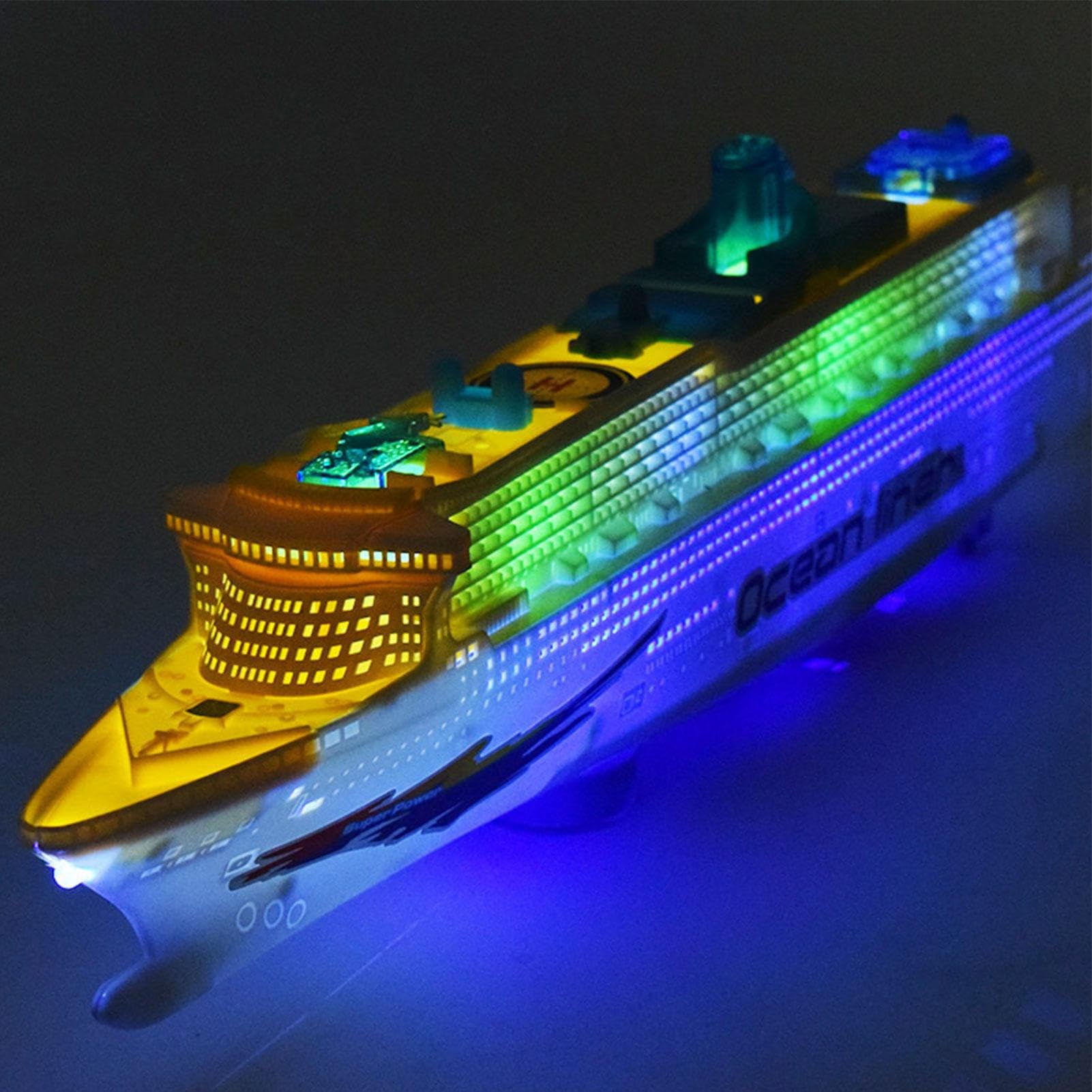Générique Jouet Bateau De Croisière - Bateau De Croisière Coloré Liner, Jouet De Électrique avec Lumière LED Clignotante Et Son | Décorations Générique Jouet Bateau De Croisière - Bateau De Croisière Coloré Liner, Jouet De Électrique avec Lumière LED Clignotante Et Son | Décorations
