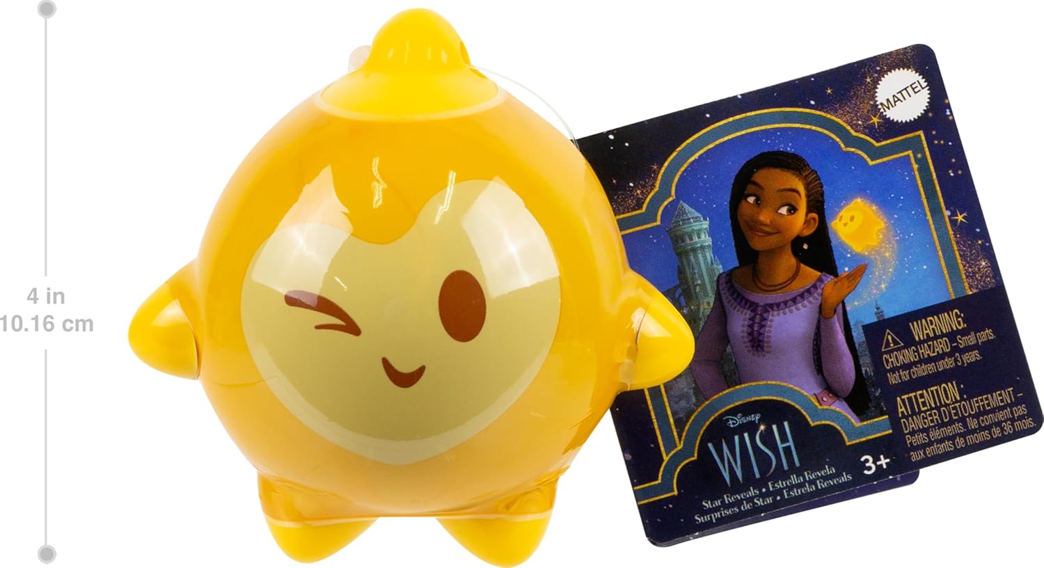 Mattel ​Disney Wish Star Reveals Mini Doll Surprise, Keychain Compact with Character Doll & Accessory (Styles May Vary)