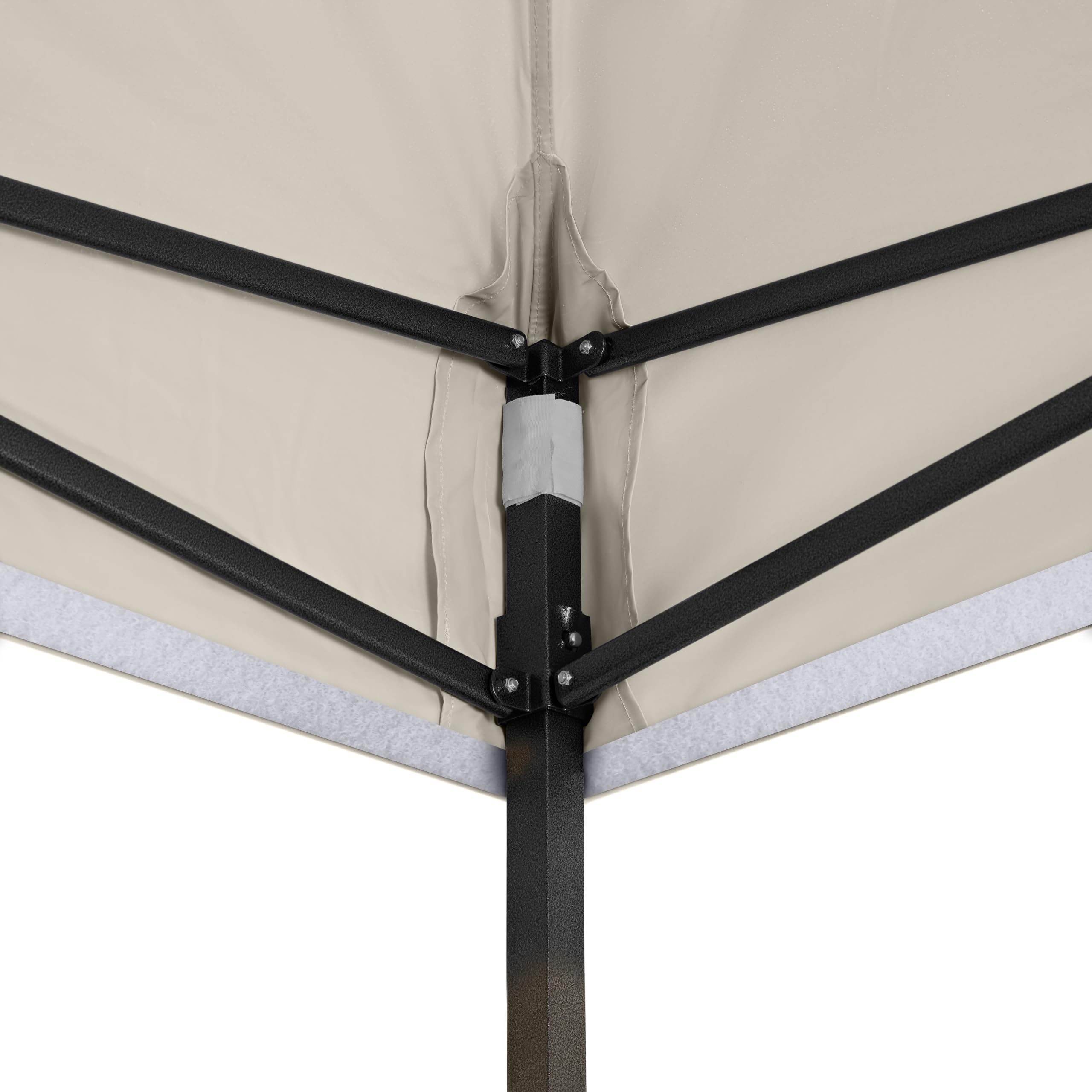 All Seasons Gazebos 3x3m Pop Up Gazebo z akcesoriami i torbą na kółkach, wodoodporny, Kremowy